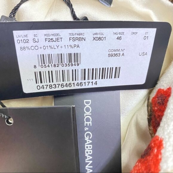 NWT Dolce & Gabbana Floral Print Jacket Size 46 - Picture 6 of 7